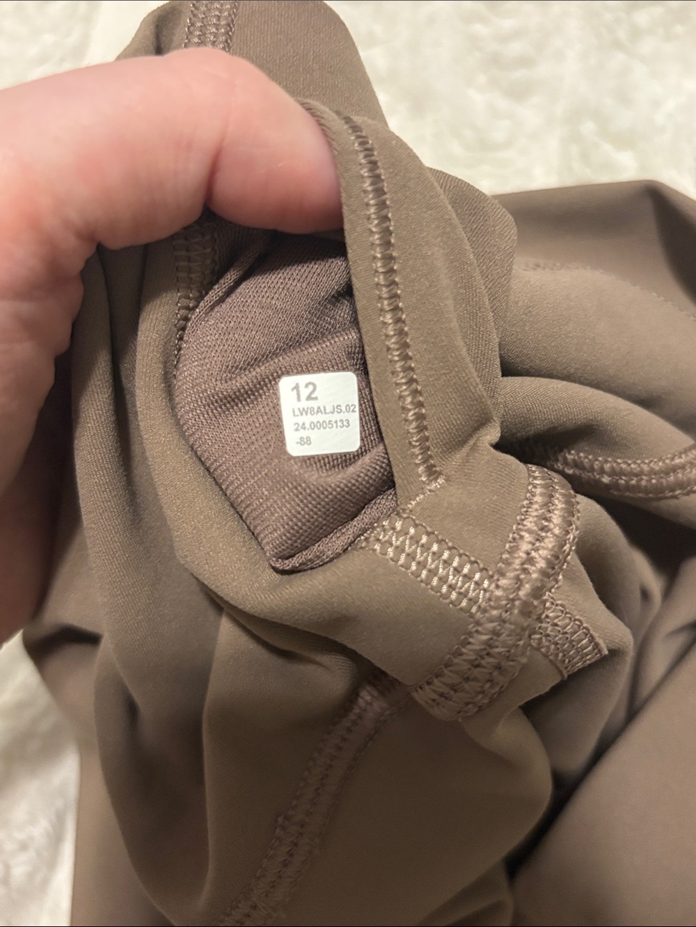 Lululemon Nulu Slim Fit Midi Skirt in Taupe (Size 12) - Picture 5 of 5